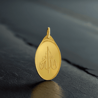 2.5 Grams Gold Pendant 24K – (ALLAH) Design