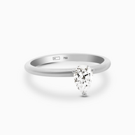 18K White Gold Pear Lab-Grown Diamond Ring – 0.50ct.