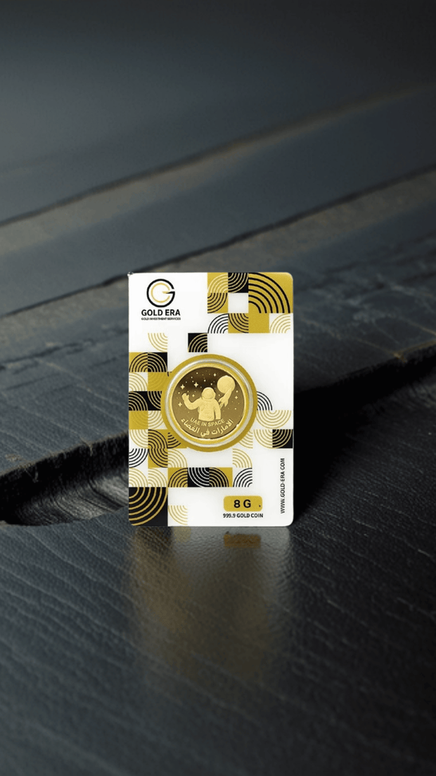 8g Gold Coin 24K (Half Ounce) – UAE in Space Design