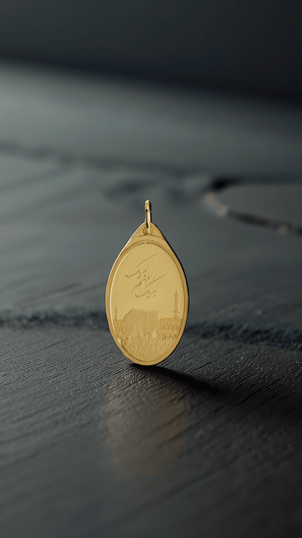 5 Grams Gold Pendant 24K – (KAABA) Design