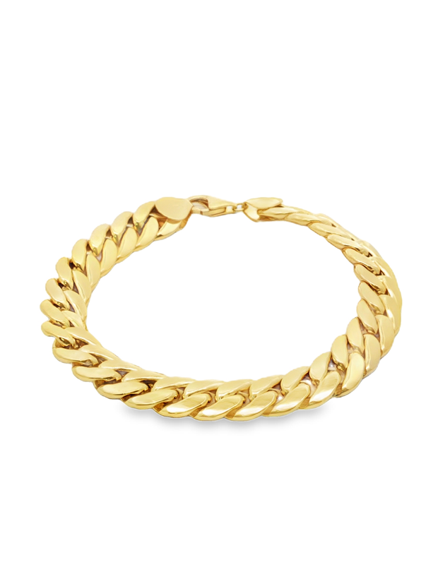 Yellow Gold Curb Chain Bracelet