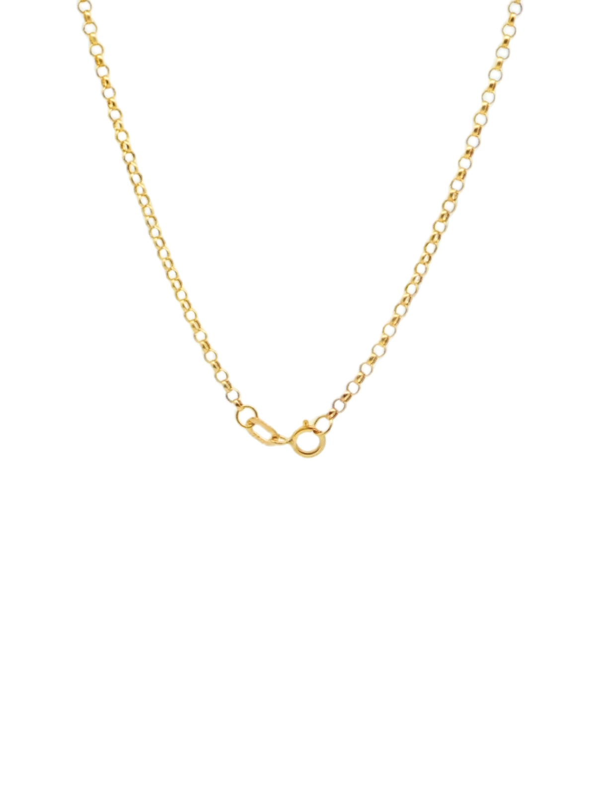 Yellow Gold Heart Charm Necklace