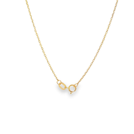Diamond Angel Wing Charm Necklace in Rose Gold