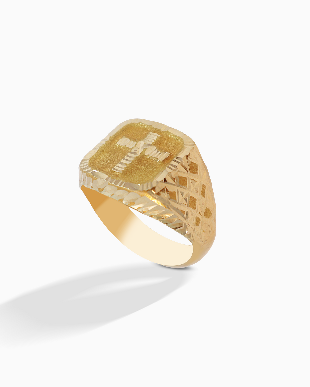 18K Yellow Gold Men’s Ring