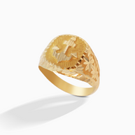 18K Yellow Gold Men’s Ring