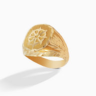 18K Yellow Gold Men’s Ring