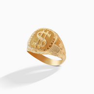 18K Yellow Gold Men’s Ring