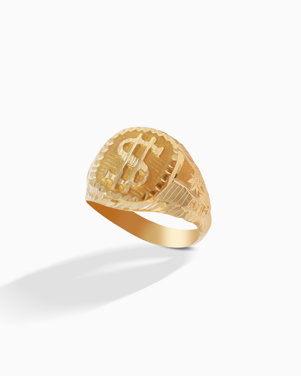 18K Yellow Gold Men’s Ring