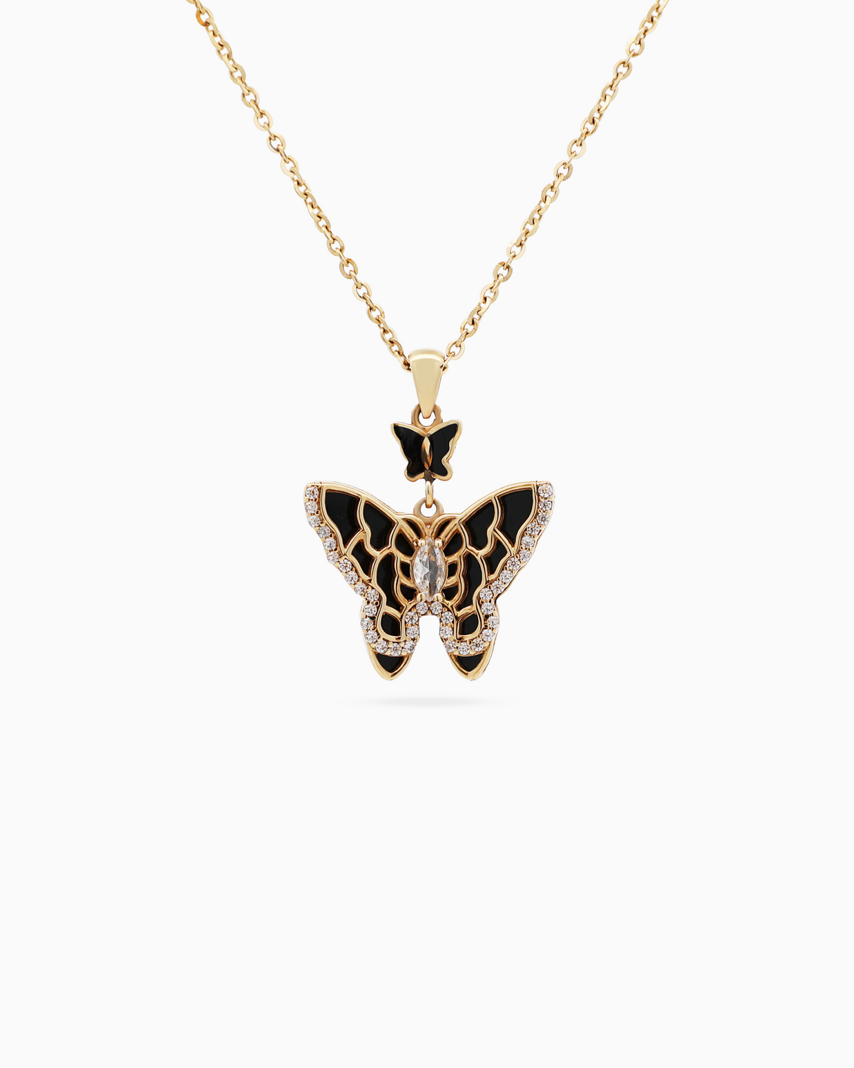 18K Yellow Gold Bold Layered Gold Necklace – 8.20g.