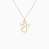 18K Yellow Gold Delicate Gold Strand Necklace