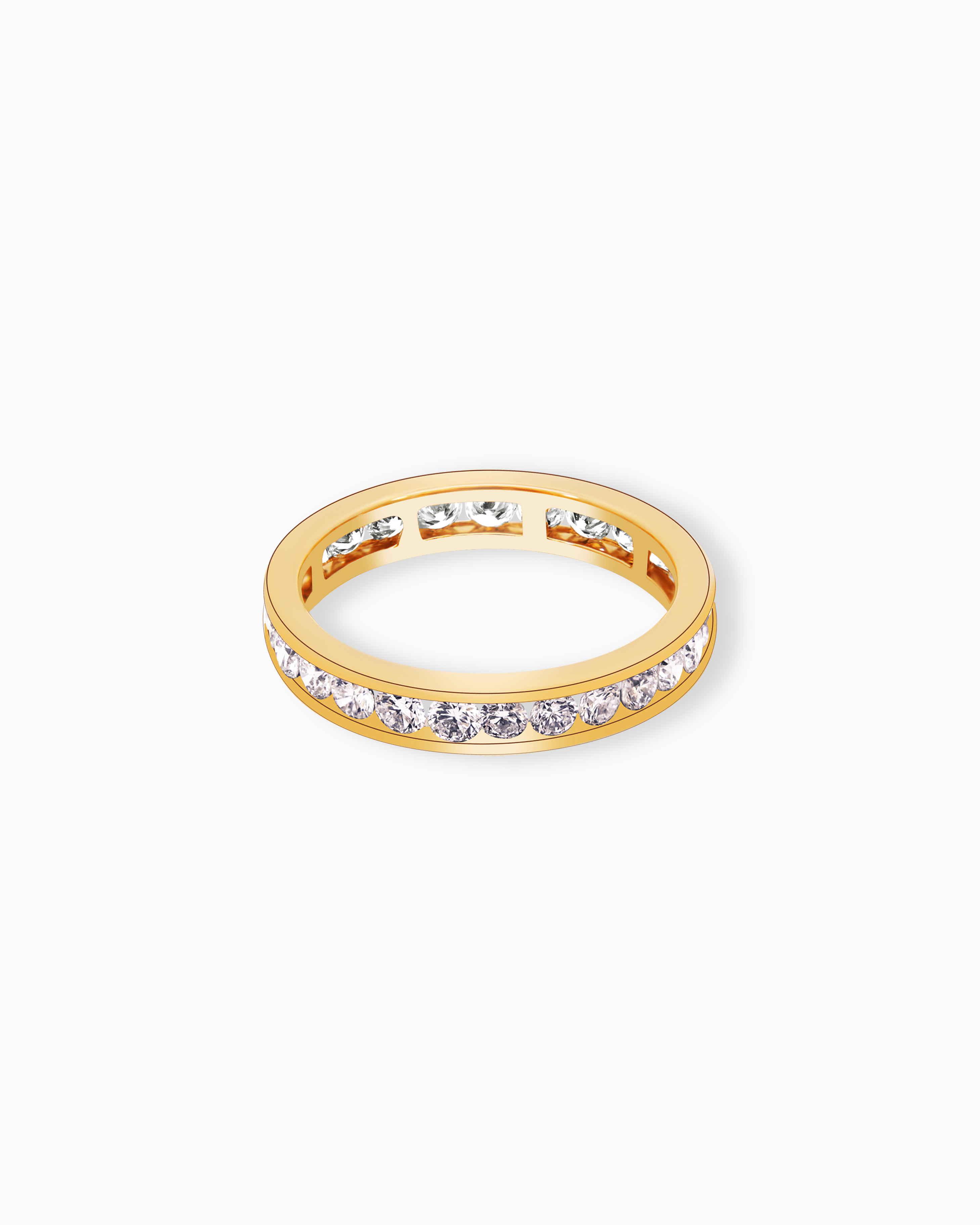 18K Gold Round Lab-Grown Diamond Ring – 1.20ct.