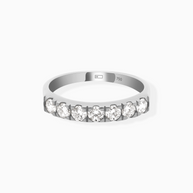18K White Gold Round Lab-Grown Diamond Ring – 0.60ct.