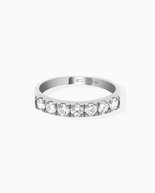 18K White Gold Round Lab-Grown Diamond Ring – 0.60ct.