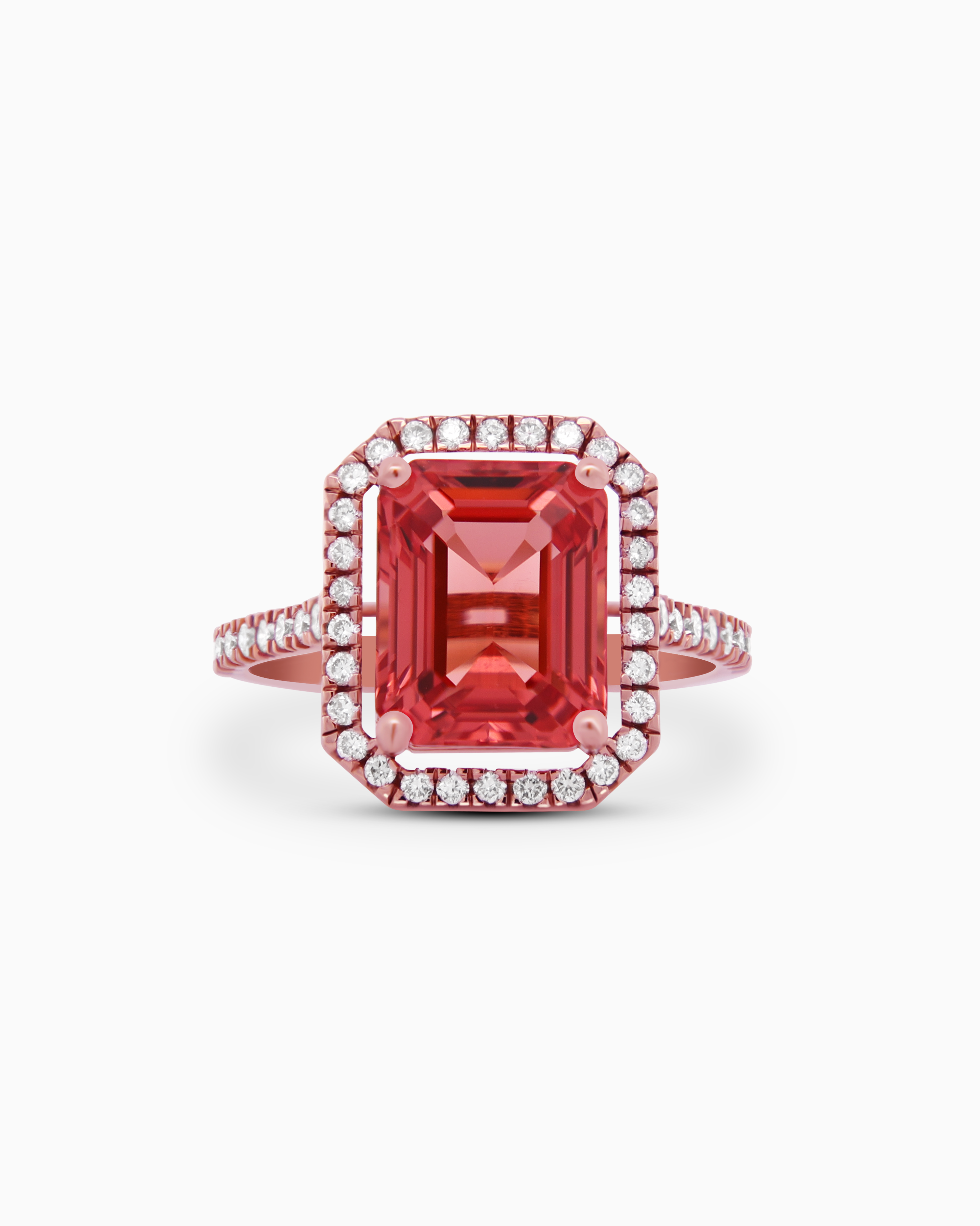 Pink Prism Emerald Ring