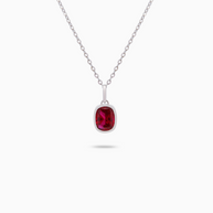 18K Gold Lab-Grown Ruby Pendant – 3.70ct.