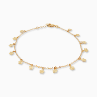 18K Yellow Gold Anklet