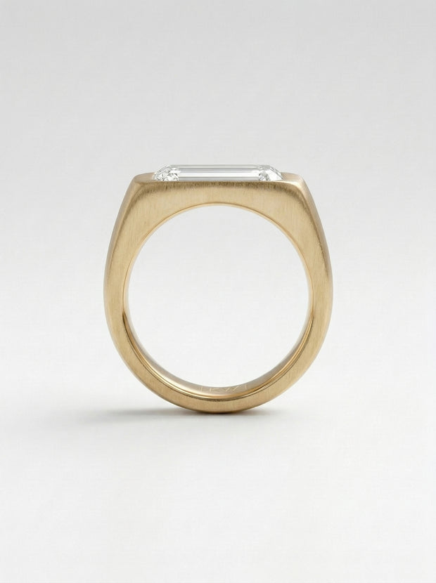 Imperial Emerald Signet Ring
