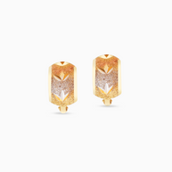 18K Tri-Color Gold Earrings
