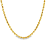 The Luminous Twist Yellow Gold Rope Chain Necklace