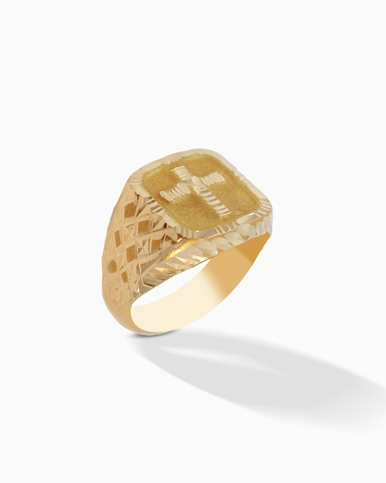 18K Yellow Gold Men’s Ring