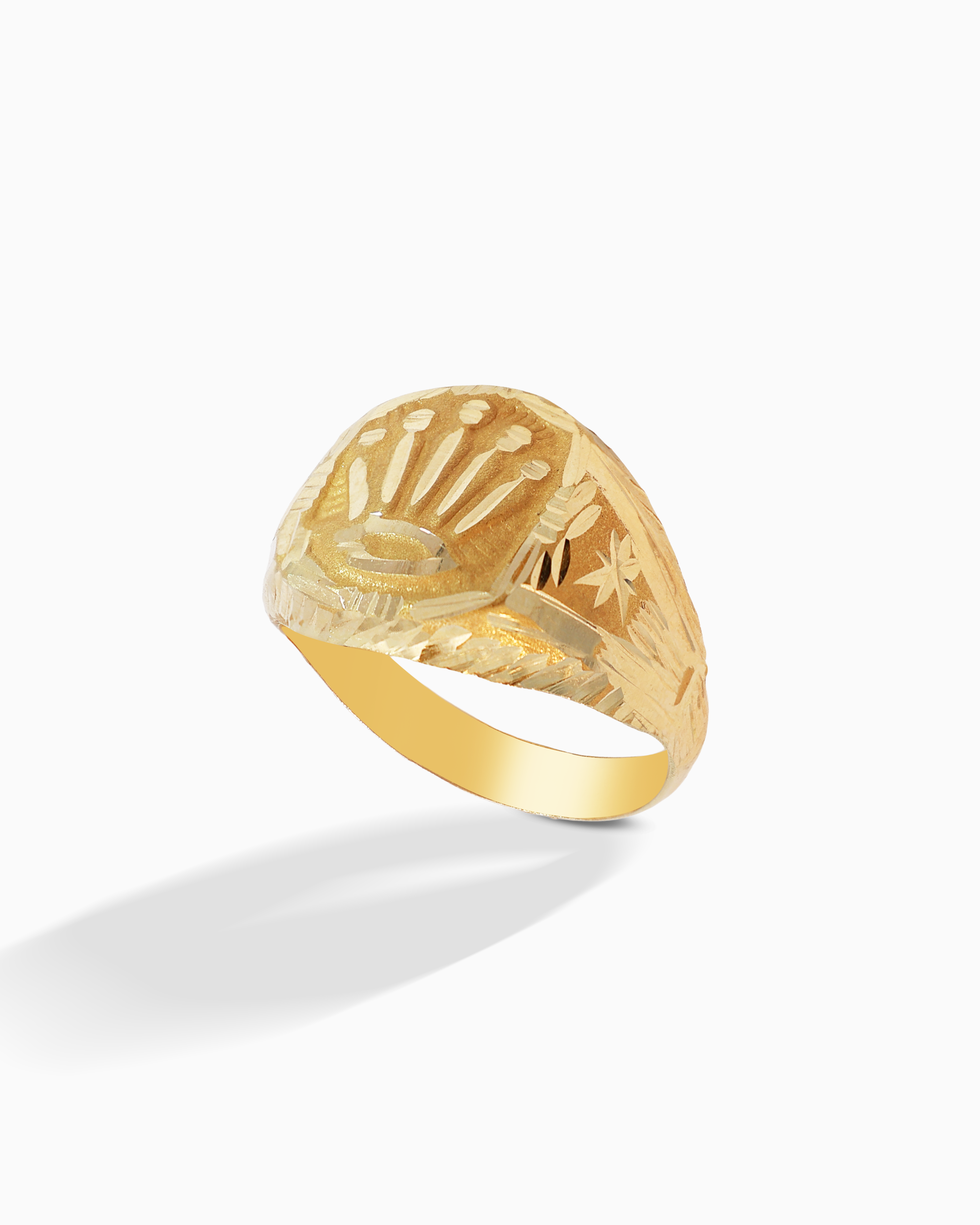 18K Yellow Gold Men’s Ring
