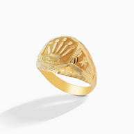 18K Yellow Gold Men’s Ring