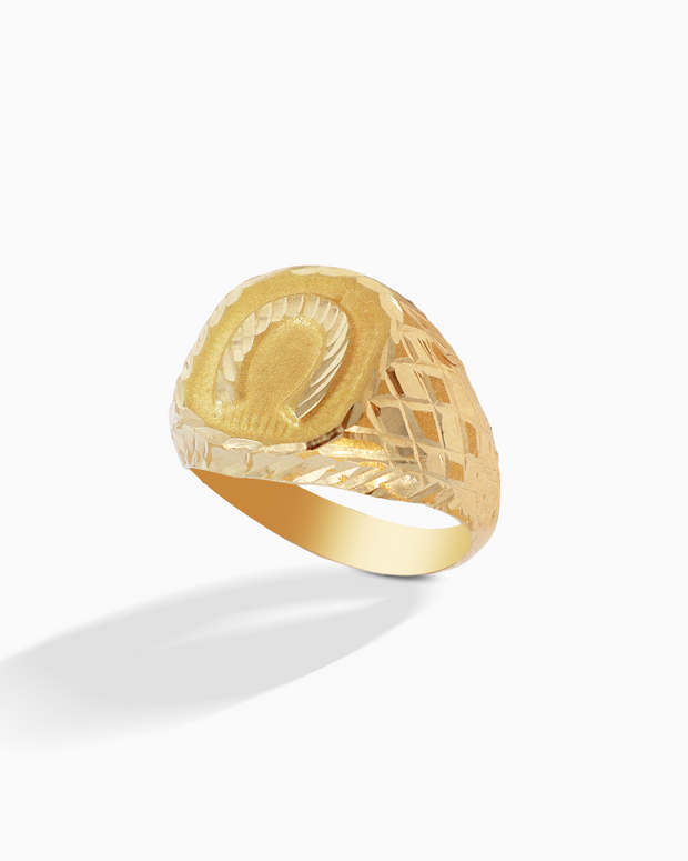 18K Yellow Gold Men’s Ring