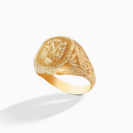 18K Yellow Gold Men’s Ring