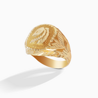 18K Yellow Gold Men’s Ring