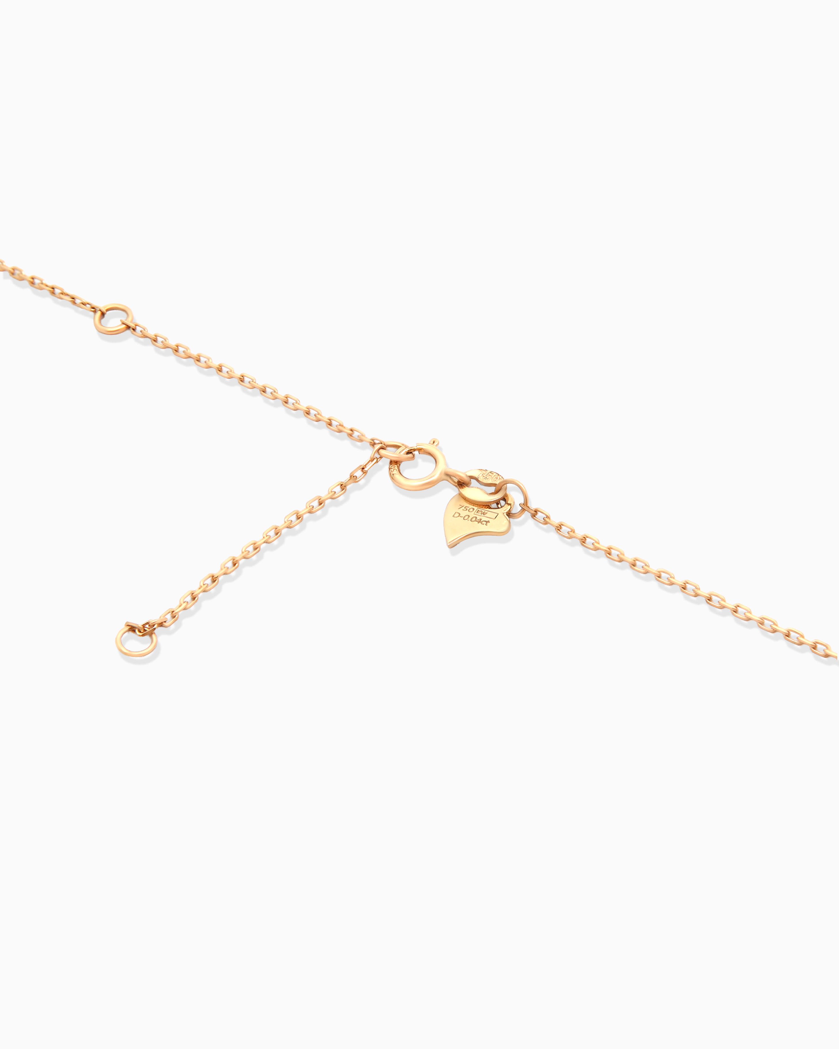 18K Yellow Gold 38-Stone Diamond Pendant Necklace – 0.20ct.