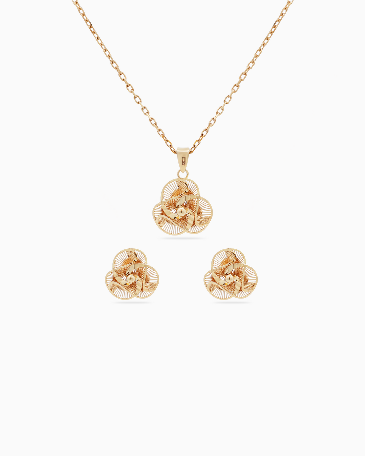 18K Yellow Gold Half Set