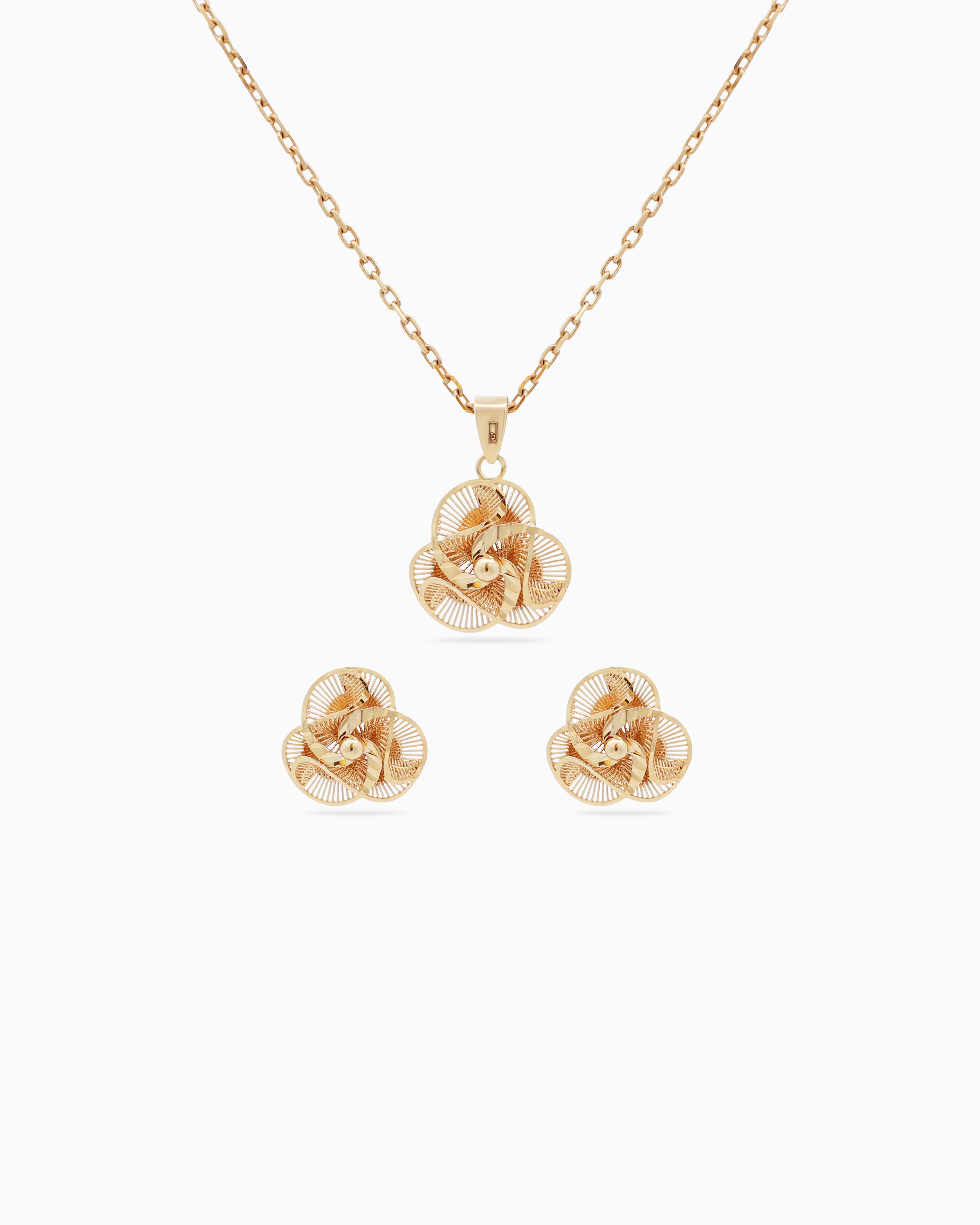 18K Yellow Gold Half Set