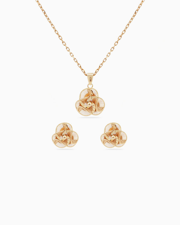 18K Yellow Gold Half Set