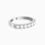 18K White Gold Round Lab-Grown Diamond Ring – 0.60ct.