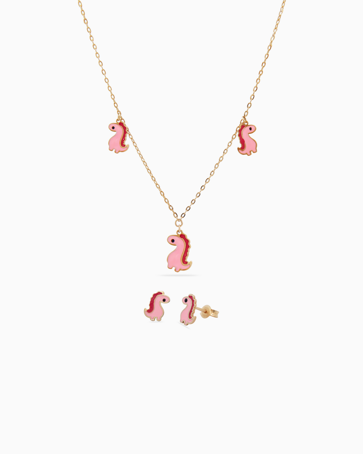 18K Yellow Gold Kids Jewelry Set