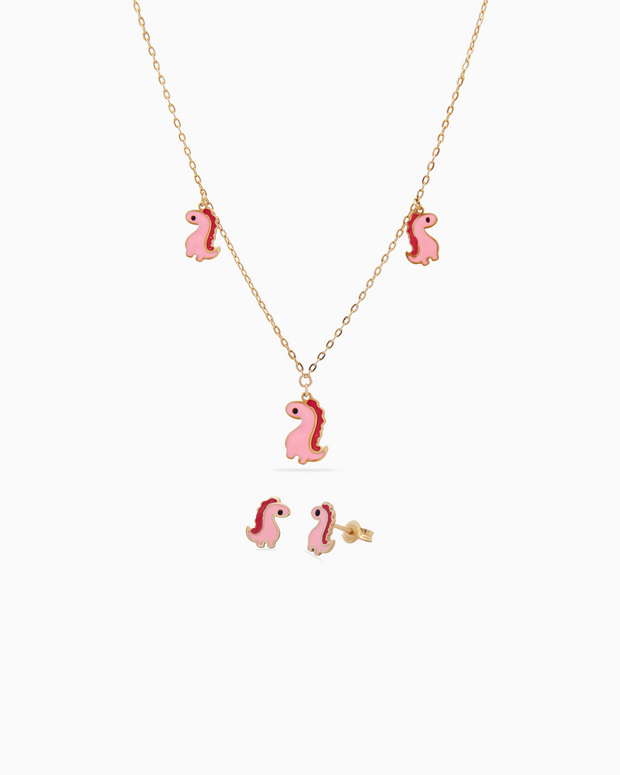 18K Yellow Gold Kids Jewelry Set