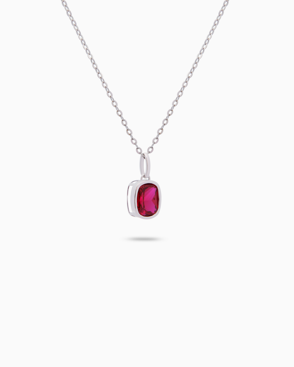 18K Gold Lab-Grown Ruby Pendant – 3.70ct.