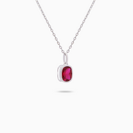 18K Gold Lab-Grown Ruby Pendant – 3.70ct.