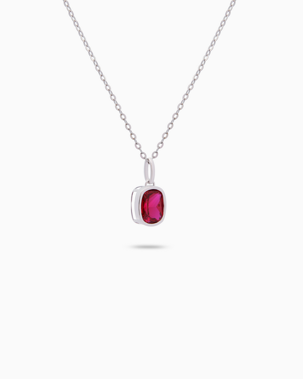 18K Gold Lab-Grown Ruby Pendant – 3.70ct.