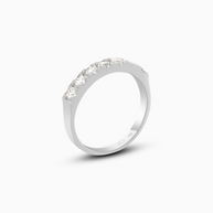 18K White Gold Round Lab-Grown Diamond Ring – 0.60ct.