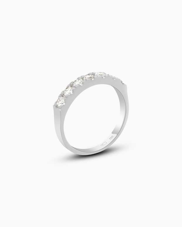18K White Gold Round Lab-Grown Diamond Ring – 0.60ct.