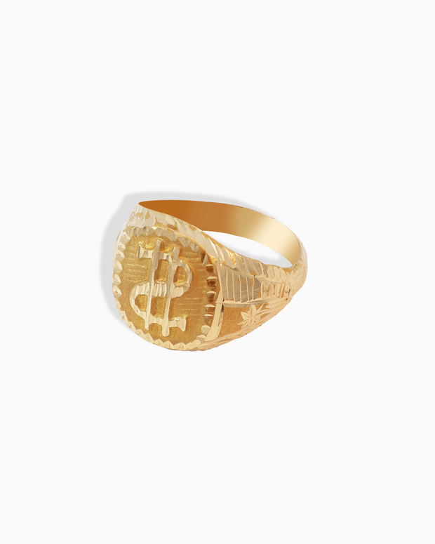 18K Yellow Gold Men’s Ring