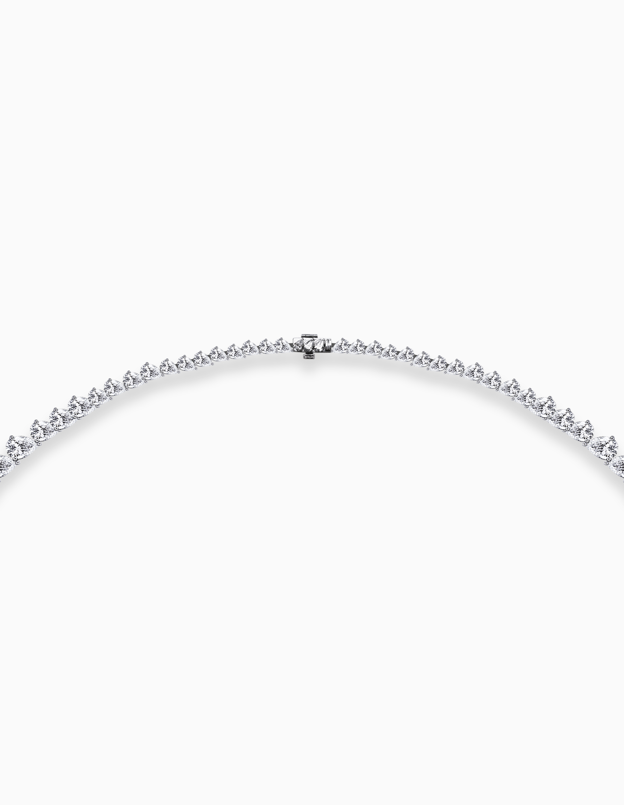 18K White Gold Pear Drop Lab-Grown Diamond Necklace – 25.80ct.