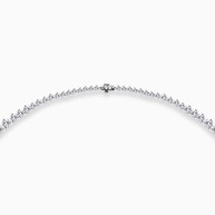 18K White Gold Pear Drop Lab-Grown Diamond Necklace – 25.80ct.
