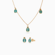 18K Yellow Gold Kids Jewelry Set