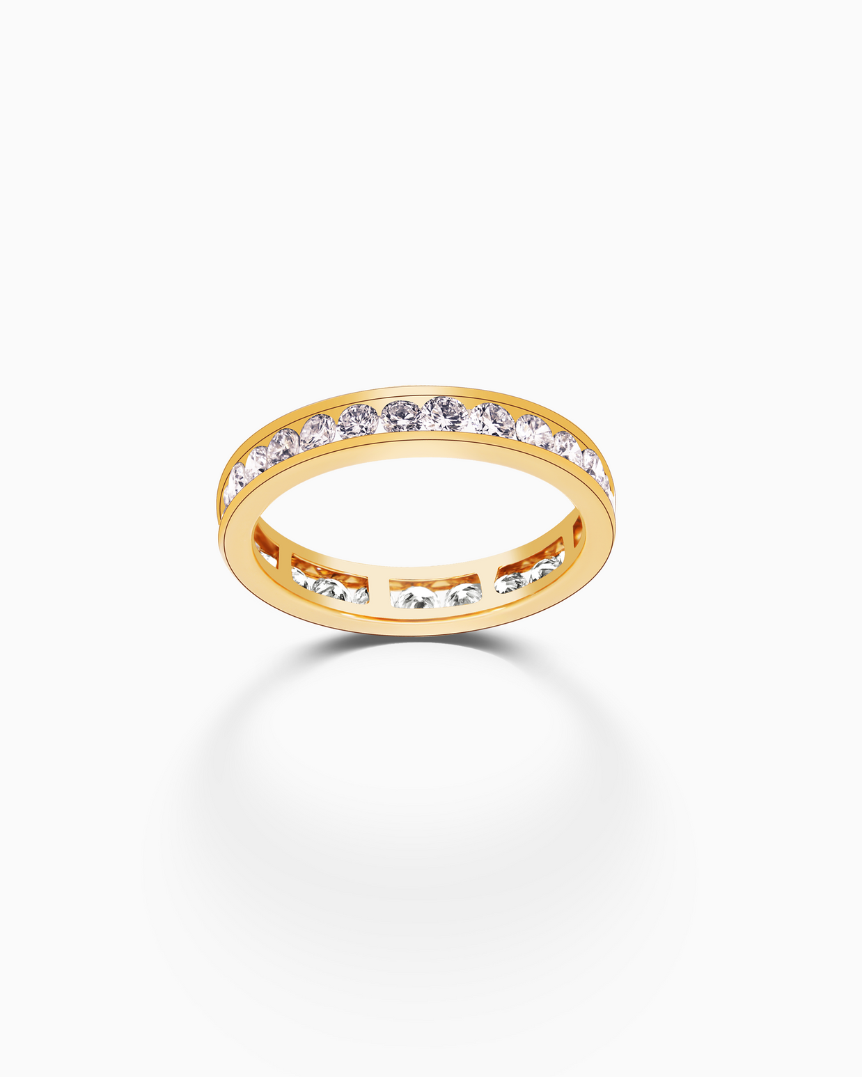18K Gold Round Lab-Grown Diamond Ring – 1.20ct.