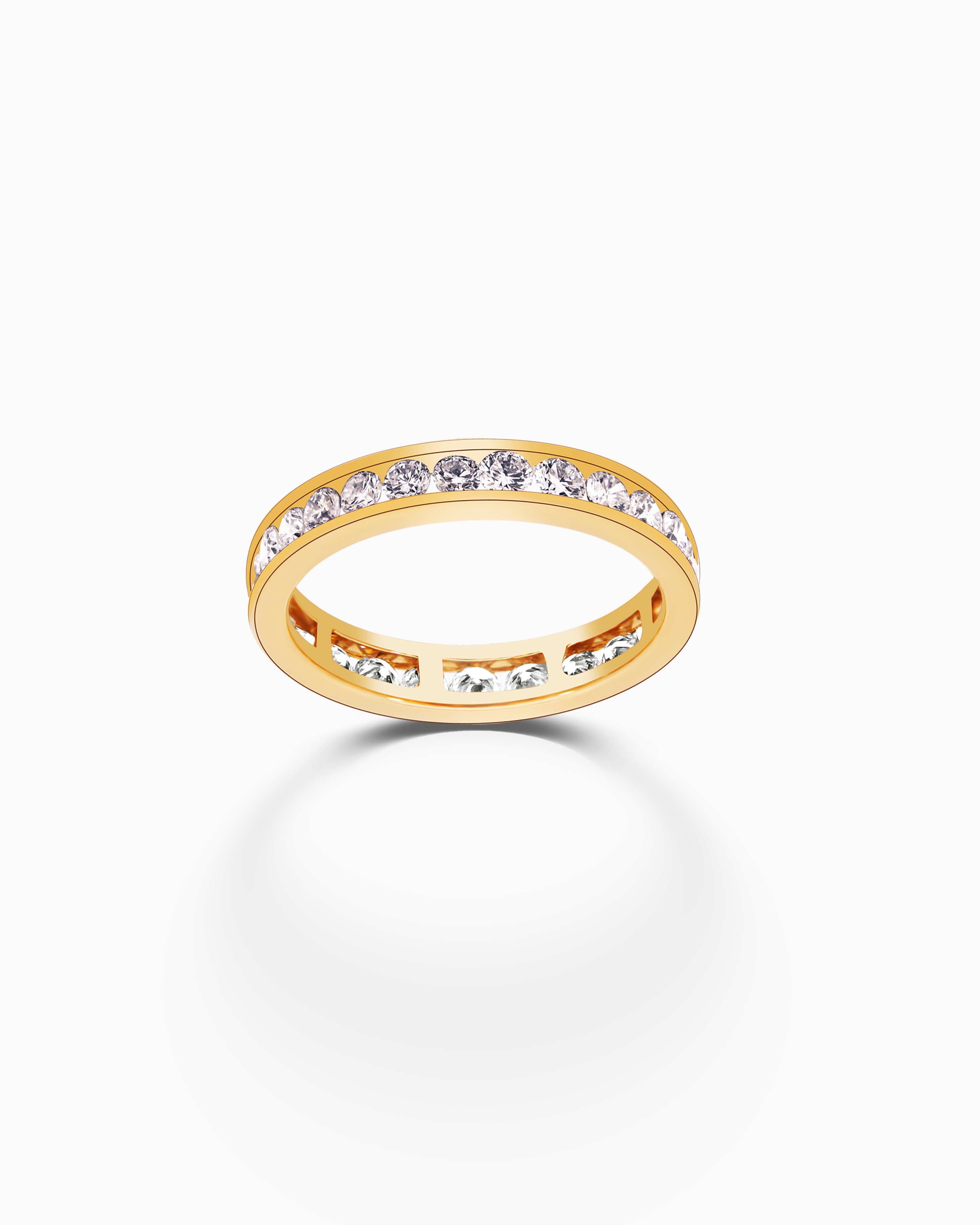 18K Gold Round Lab-Grown Diamond Ring – 1.20ct.