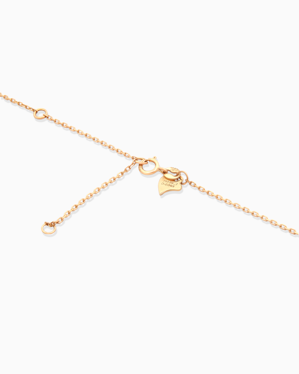 18K Yellow Gold 11-Stone Diamond Pendant Necklace – 0.30ct.