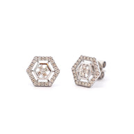 18K Gold Round Diamond Stud Earrings – 0.20ct.