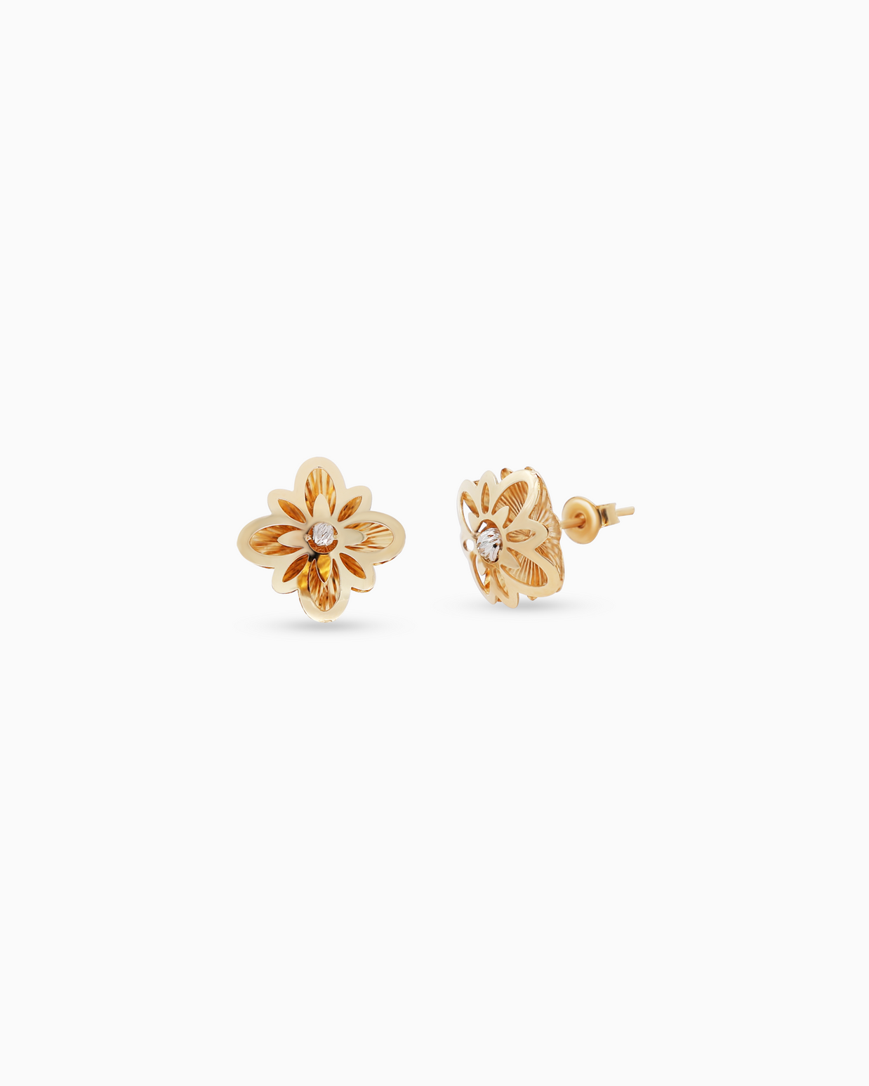 18K Yellow Gold Half Set